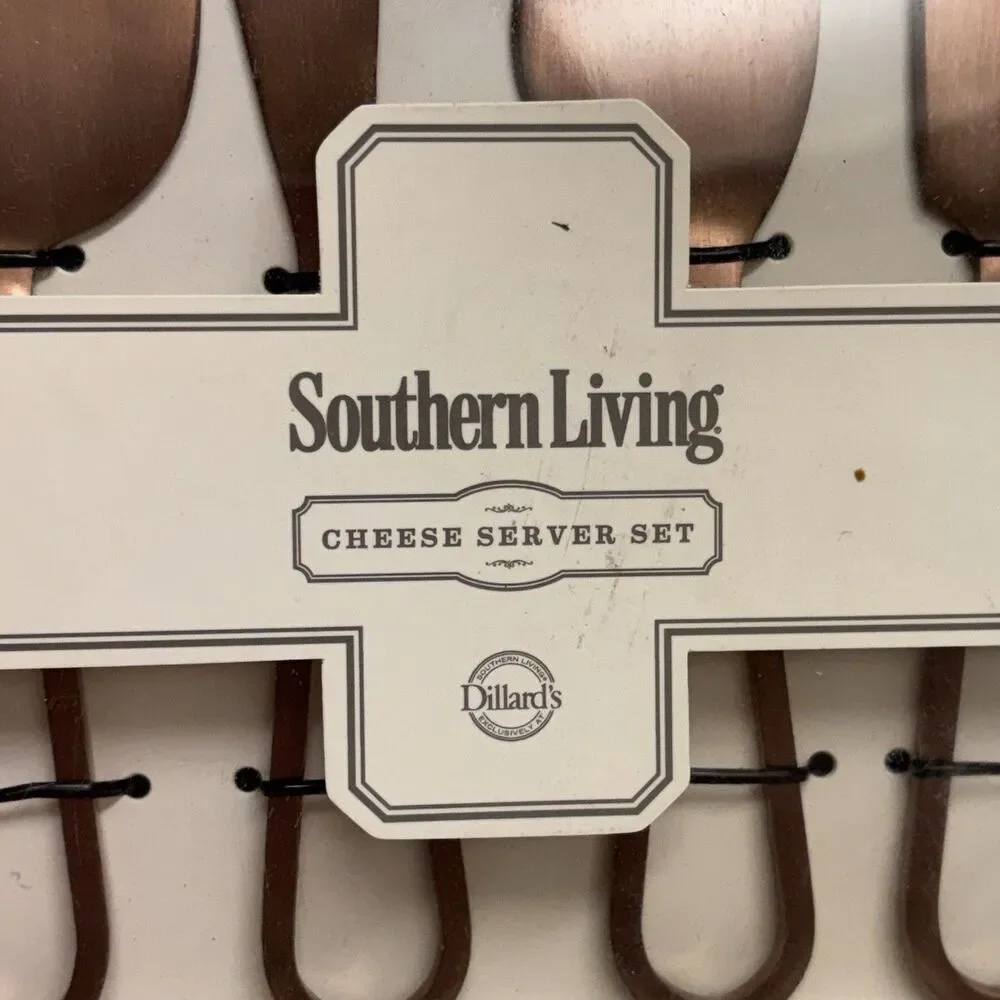 Southern Living Copper Tone Cheese Server Set 4 Pc NEW